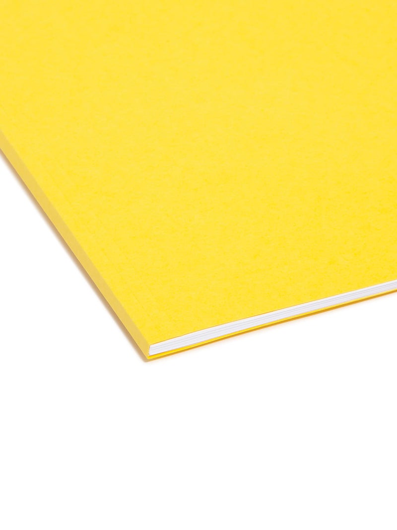 Smead Interior File Folder, 1/3-Cut Tab, Letter Size, Yellow, 100 per Box, Expandable File Folders for Filing Cabinet - Image 5