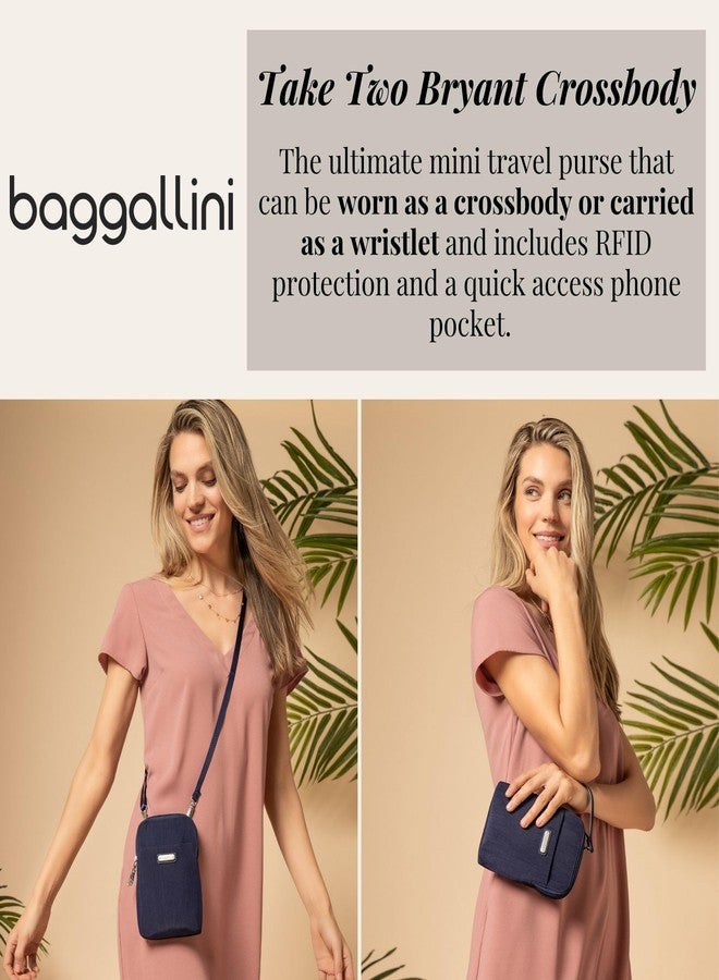 Baggallini Take Two RFID Bryant Crossbody - 5x7.25" Lightweight Small Phone Wallet Crossbody Bag - Nylon Travel Purse - Image 2
