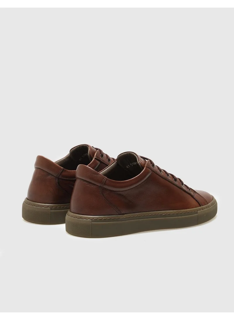 Cabani Leather Tan Lace-Up Men's Sneaker