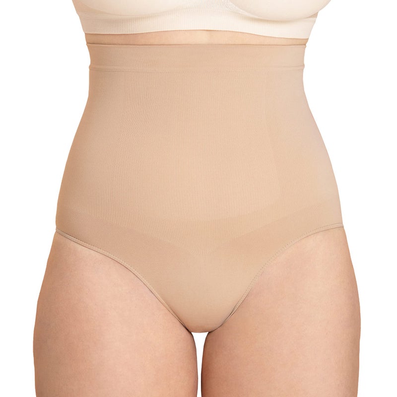 SHAPERMINT شورت شابيرمينت للتحكم في البطن - ملابس داخلية للنساء، شورت تشكيل الجسم للتحكم في البطن للنساء، مقاس كبير بلون بيج - Image 3