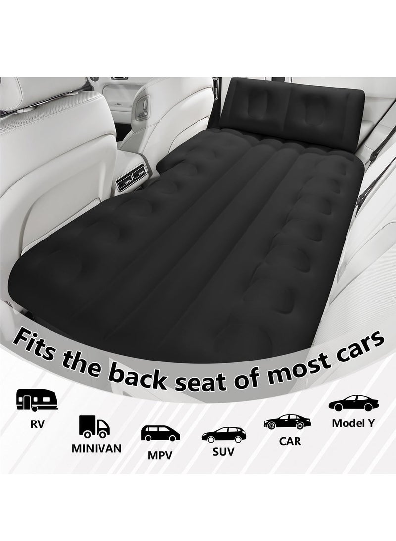 ET-LIFE Car Air Mattress - Upgraded Built-in Automatic Air Pump for Rapid Inflation and Deflation, Portable Foldable SUV Air Mattress for Camping, Vacation, Outdoor, Sleeping, Car Bed Back Seat Load Up to 330lbs, Black - Image 3