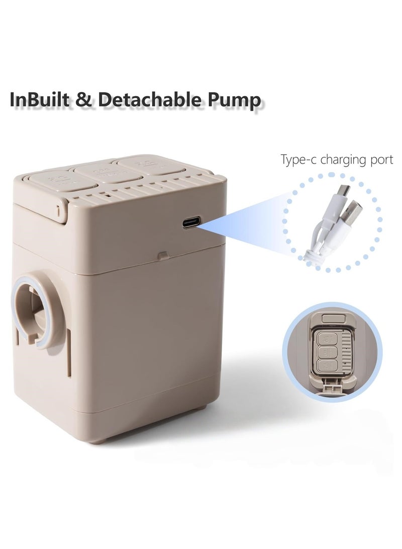 ET-LIFE Car Air Mattress - Upgraded Built-in Automatic Air Pump for Rapid Inflation and Deflation, Portable Foldable SUV Air Mattress for Camping, Vacation, Outdoor, Sleeping, Car Bed Back Seat Load Up to 330lbs, Black - Image 4