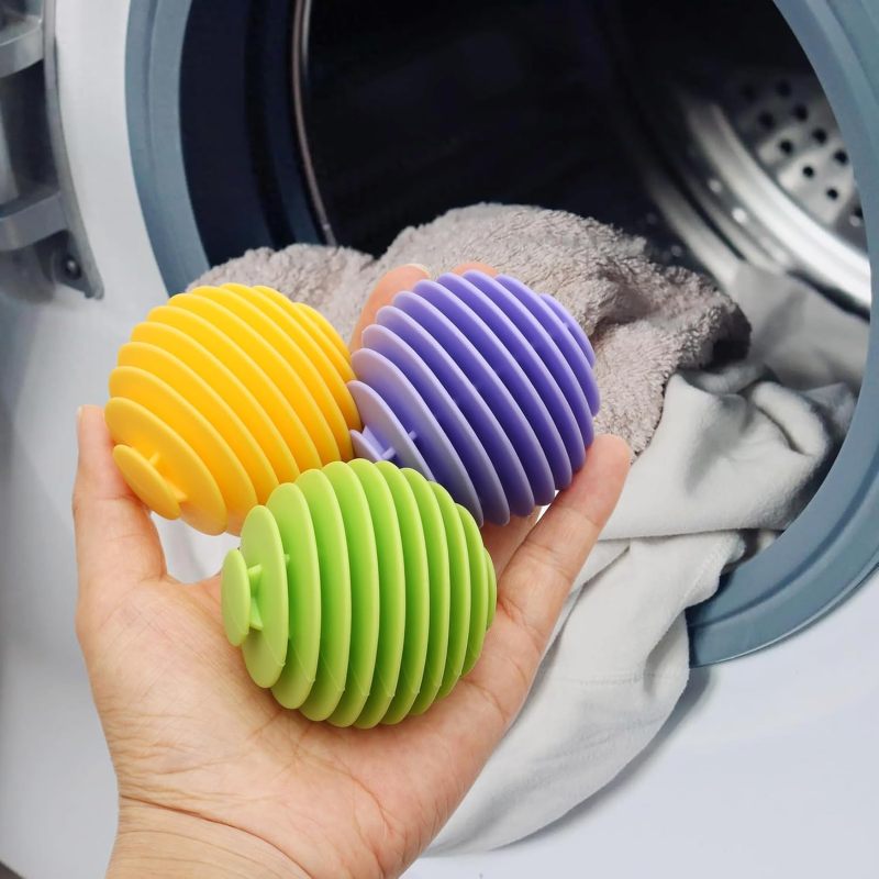 Reusable Dryer Balls: Eco-Friendly Fabric Softener Alternative - Static Cling Reducer, Wrinkle Reducing Laundry Accessory for Home Laundry Use - Image 5