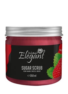 Elegant Elegant Nourishing Sugar Scrub – 350 gm – Sugar + Strawberry  - Image 1