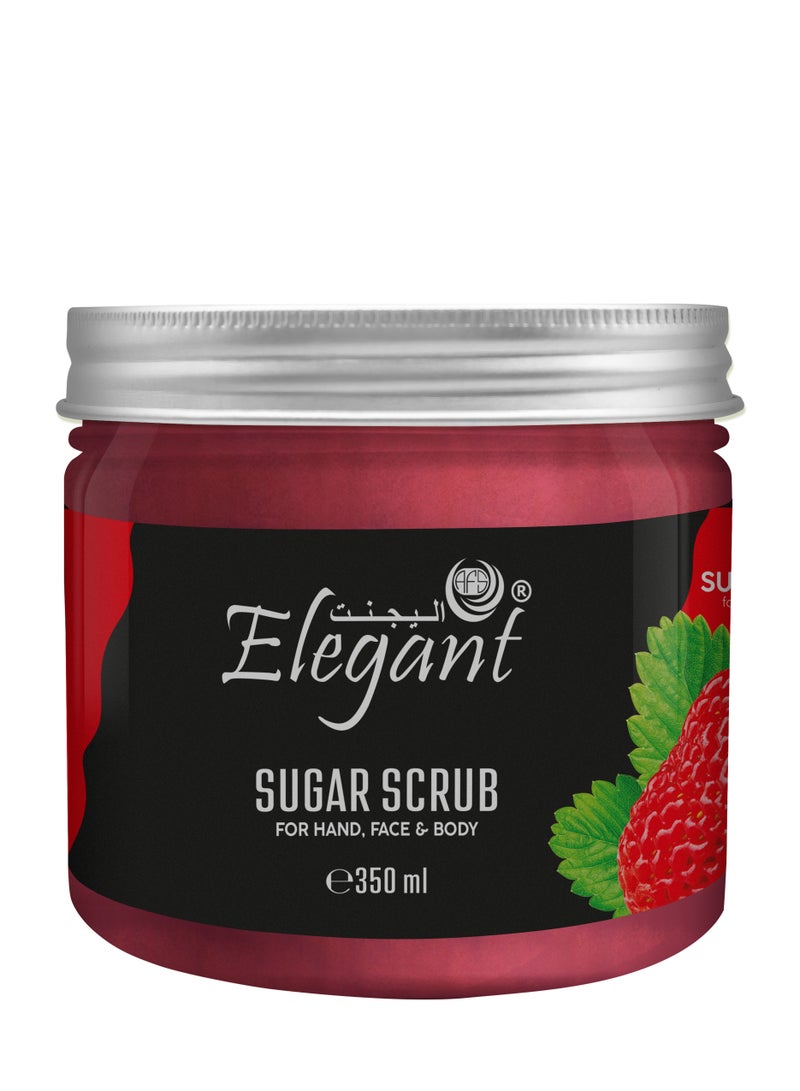 Elegant Elegant Nourishing Sugar Scrub – 350 gm – Sugar + Strawberry - Image 1