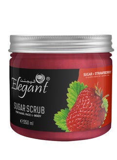 Elegant Elegant Nourishing Sugar Scrub – 350 gm – Sugar + Strawberry  - Image 2
