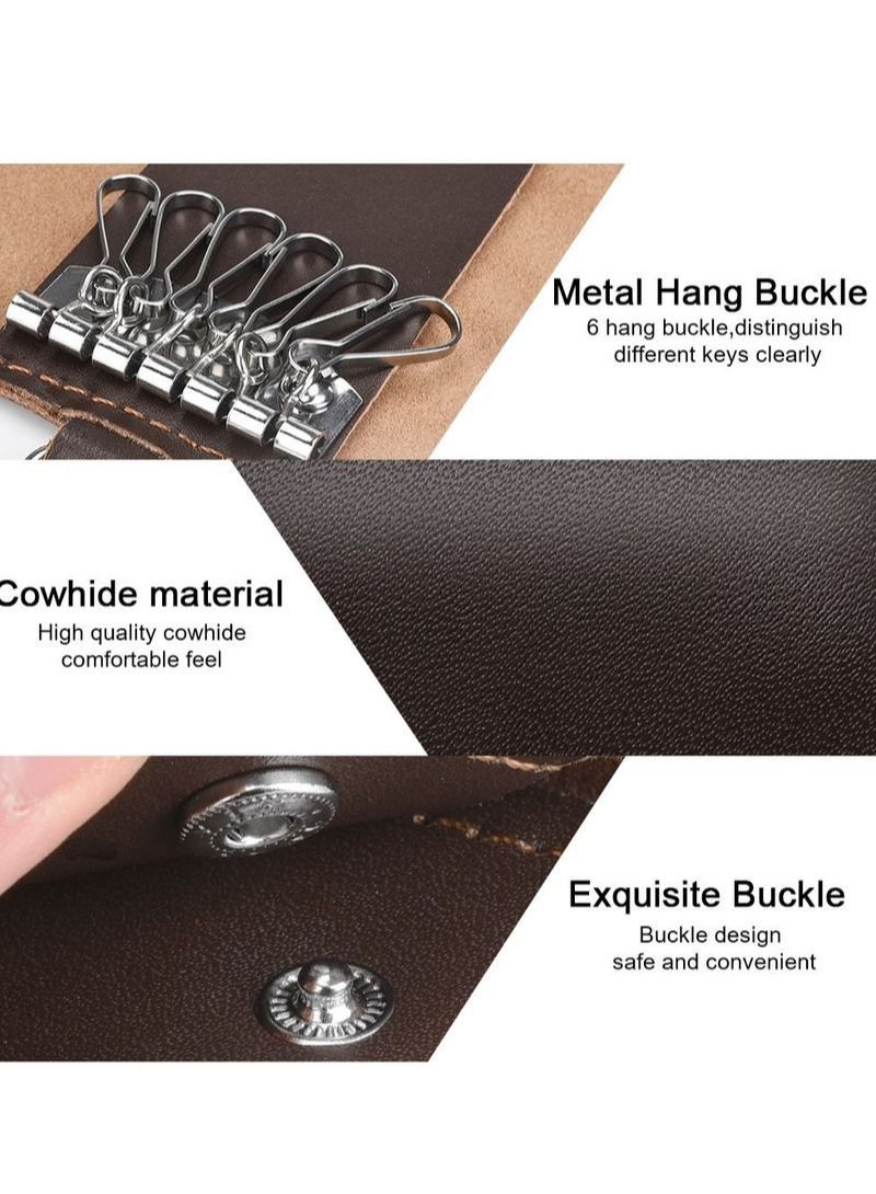 NIBEMINENT 2Pcs Leather Key Case - Image 5