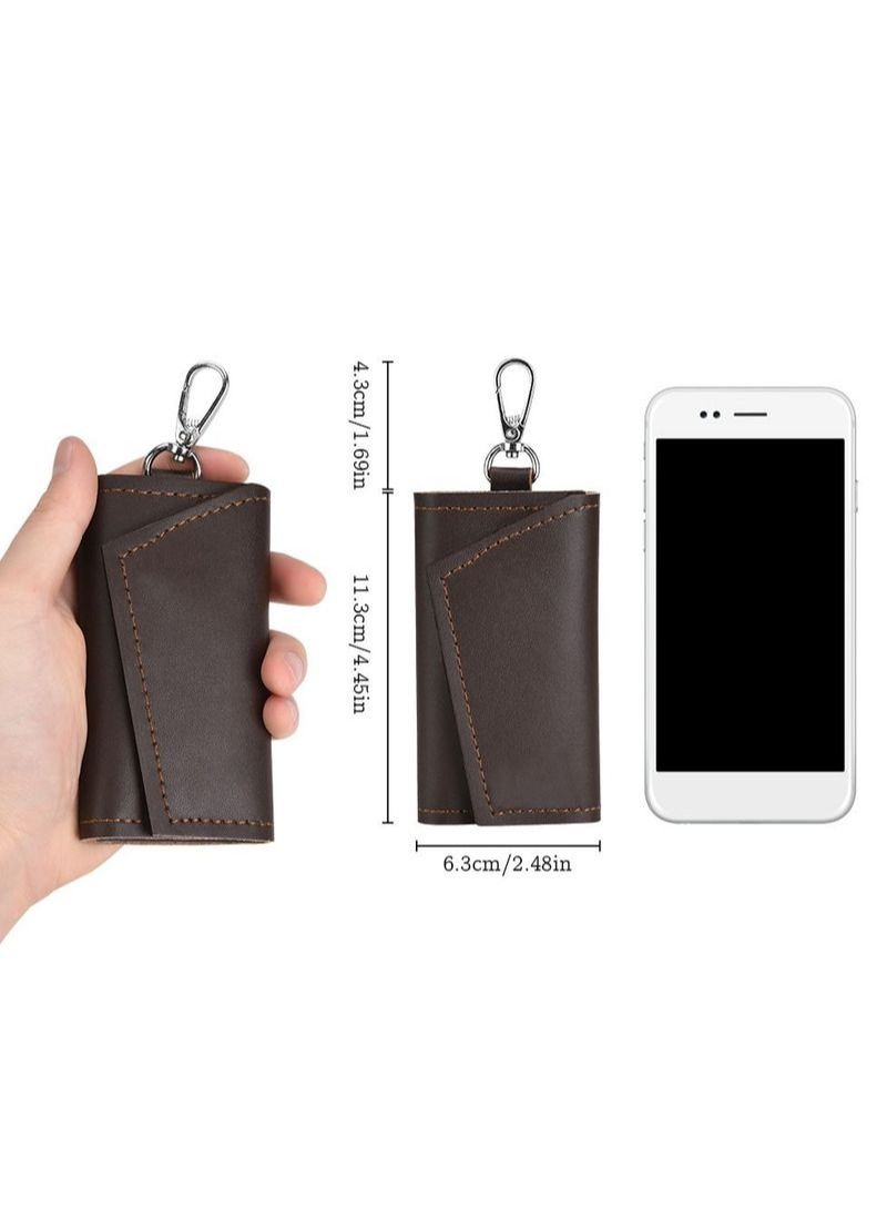 NIBEMINENT 2Pcs Leather Key Case - Image 2