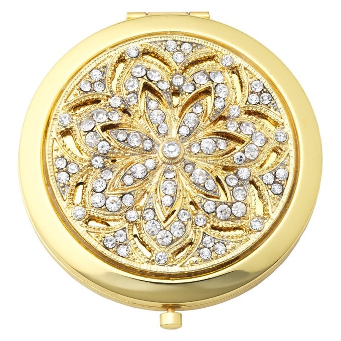 GOLD WINDSOR COMPACT MAKE UP MIRROR