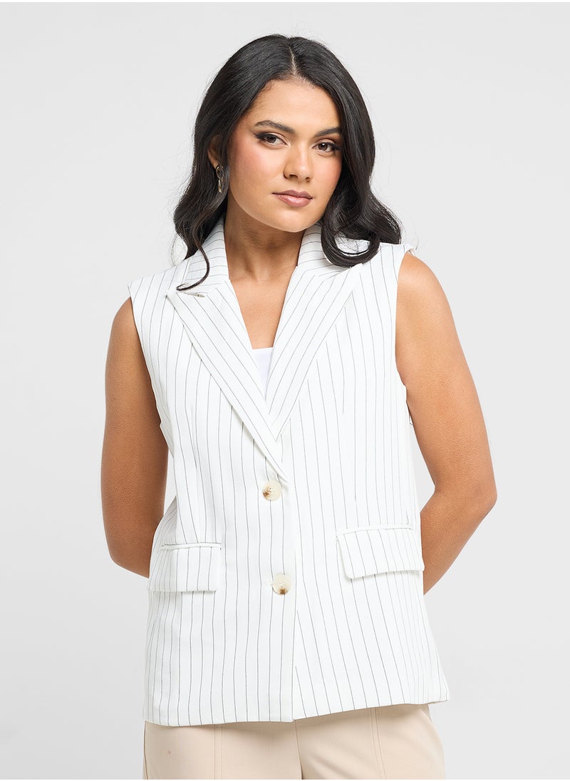 ELLA - Striped Vest - Image 1