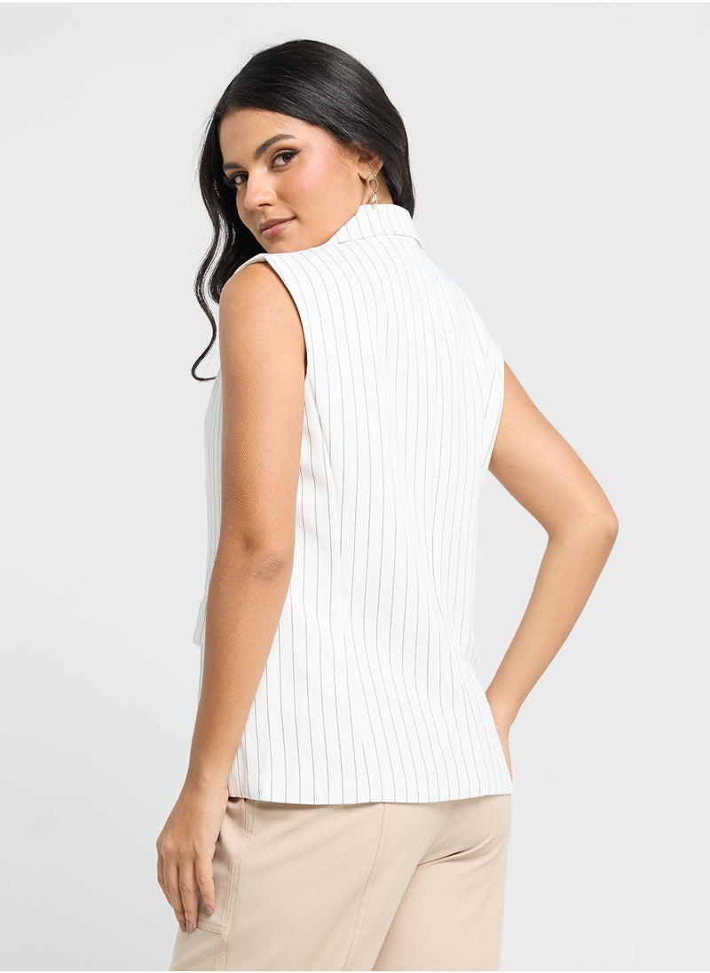 ELLA - Striped Vest - Image 1