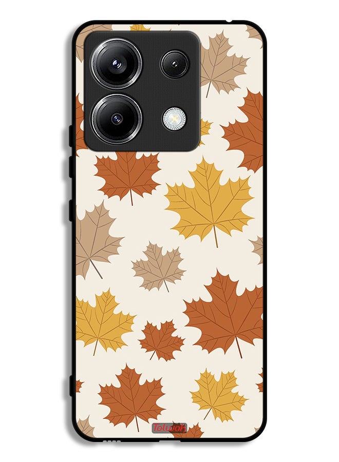 Tolwak Xiaomi Poco X6 5G Protective Case Cover Autumn Leaves - Image 1
