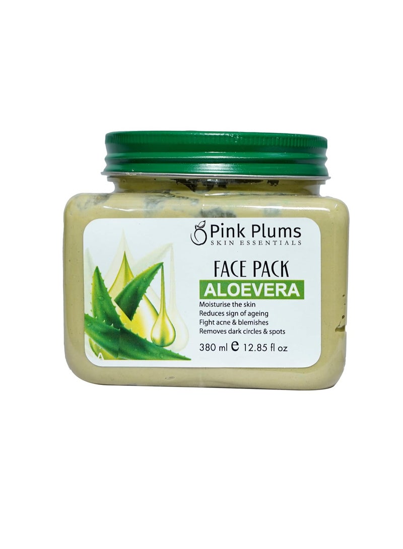 Pink Plums Face Pack Aloe Vera 380ml Luxury Collection Paraben Free - Image 1