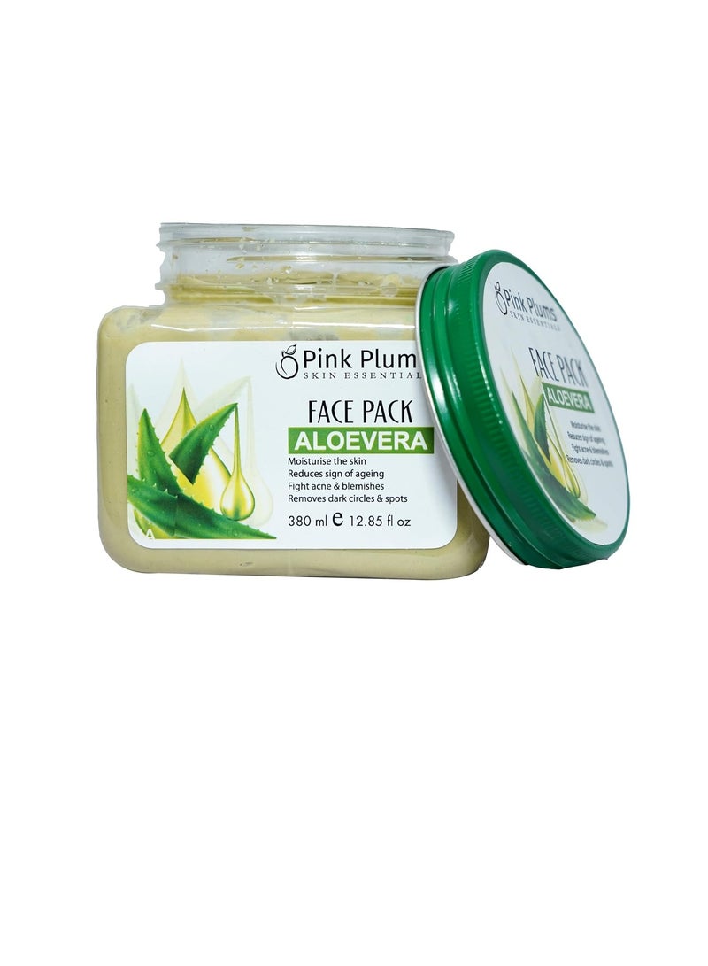Pink Plums Face Pack Aloe Vera 380ml Luxury Collection Paraben Free - Image 2
