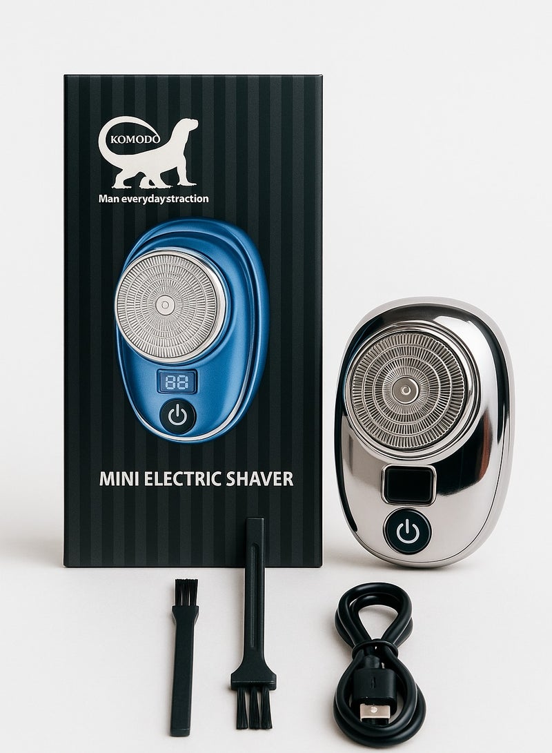 Komodo Mini Electric Shaver – USB Rechargeable Portable Grooming Tool for Men - Image 1