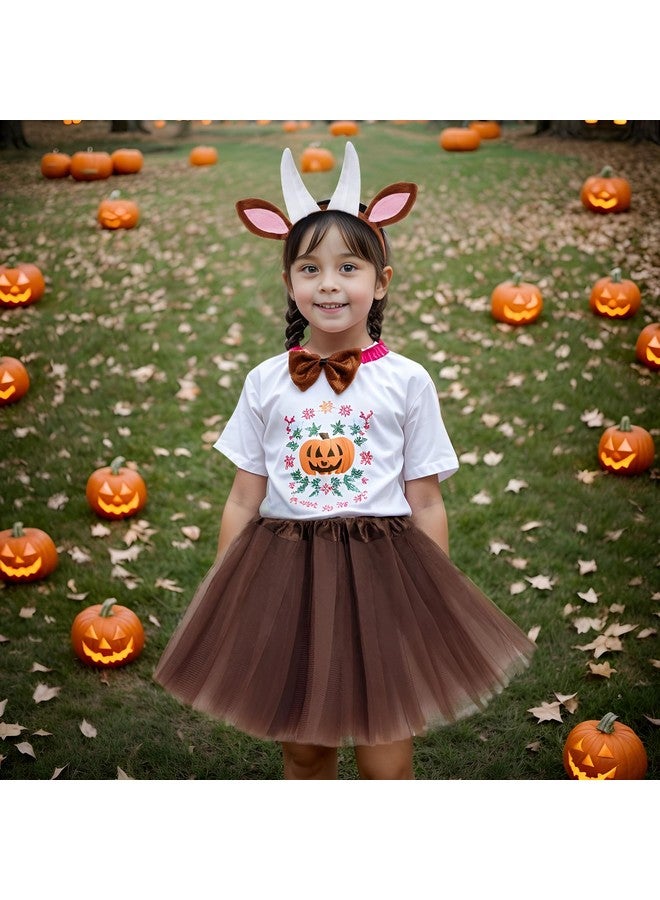Jmkcoz Goat Costume Tutu Set, Goat Ears And Horns Headband Tail Bowtie Tutu Fancy Animal Costume For Halloween Cosplay Dress Up Party - Image 5