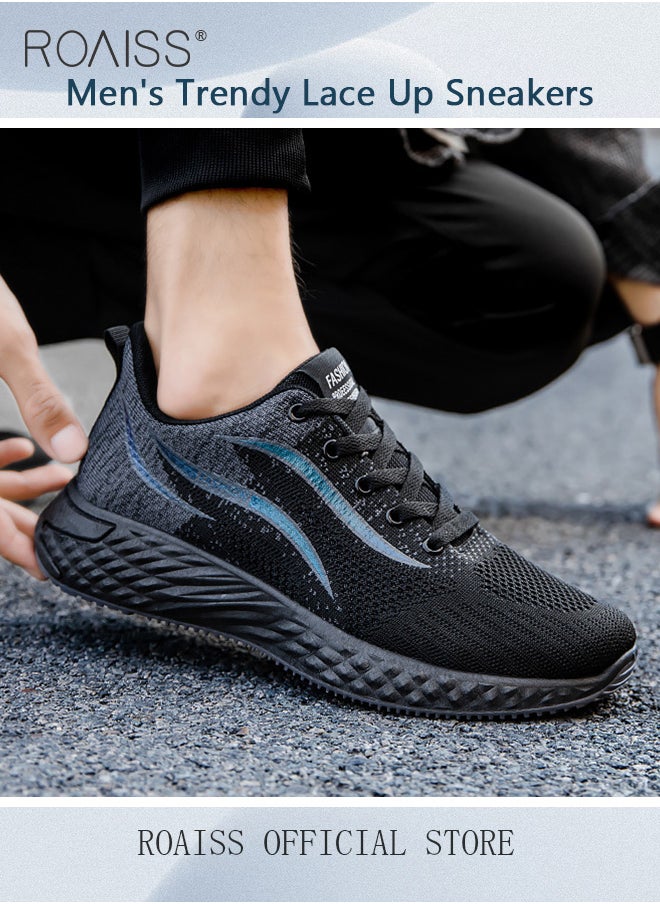 Mesh Men's Casual Sports Shoe Breathable Running Shoes for Men Light Outdoor Hiking Shoes for Men Comfortable Tennis Shoe