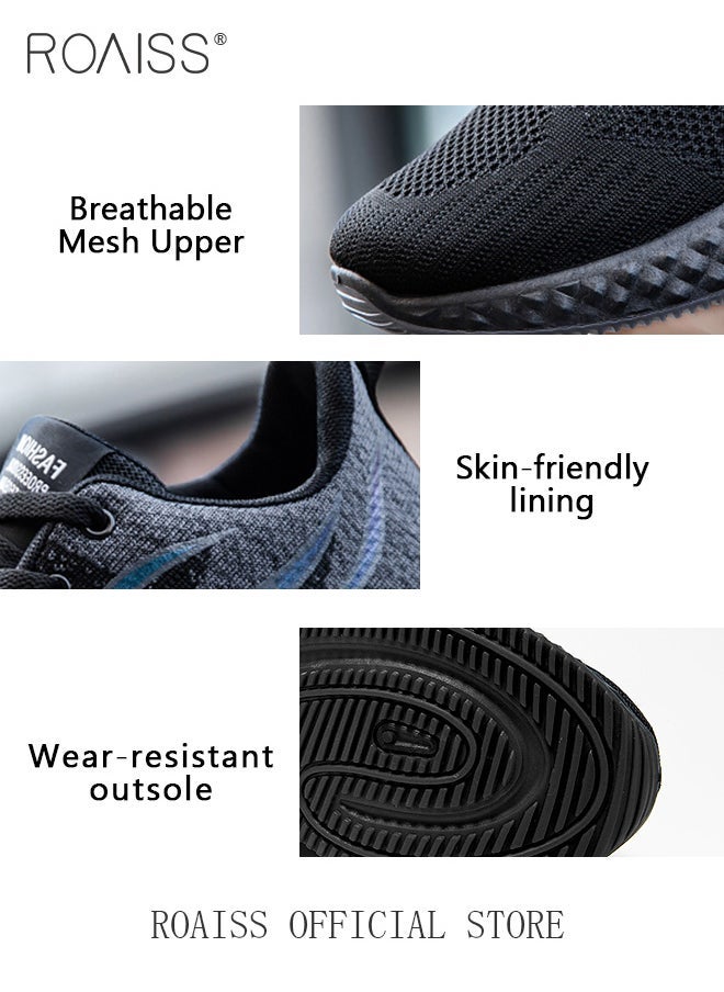 Mesh Men's Casual Sports Shoe Breathable Running Shoes for Men Light Outdoor Hiking Shoes for Men Comfortable Tennis Shoe