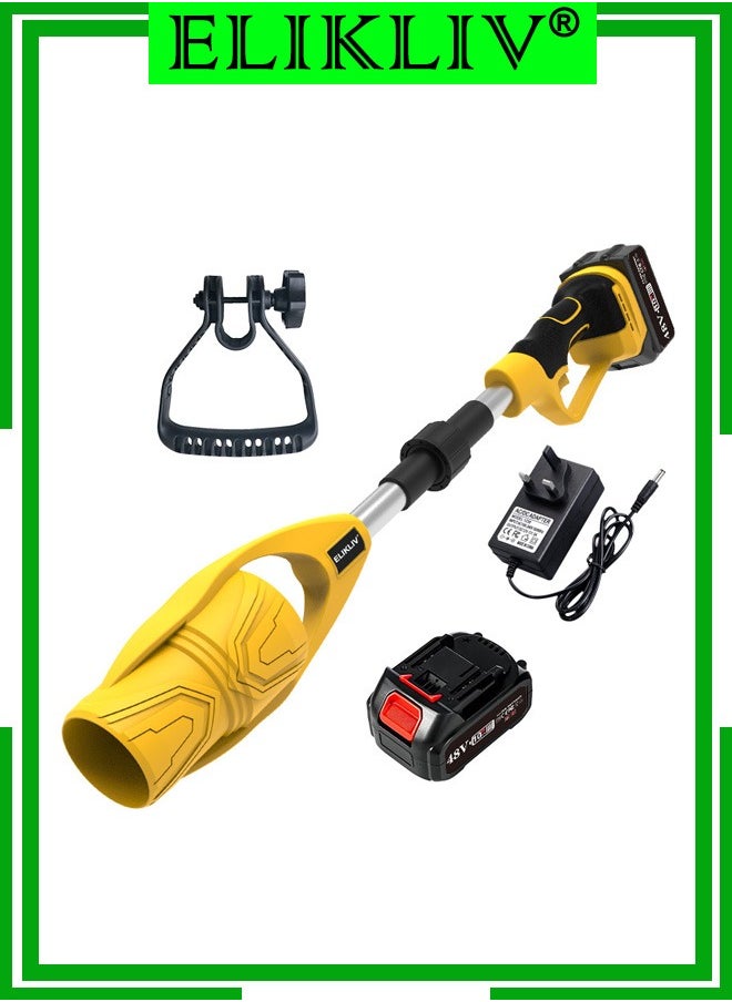 ELIKLIV ELIKLIV Cordless Leaf Blower, 48V Electric Cordless Leaf Blower, Continuously Variable Speed, 520CFM/150MPH Lightweight Leaf Blower for Patio Cleaning, Lawn Care, Yard, Garage  - Image 1