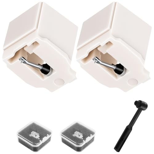 BALLMENT 2 Pack ATN3600L Record Player Needle Replacement with Brush, Diamond Stylus for AT-LP60X/AT3600L/AT-LP2D, Includes Brush - Image 1