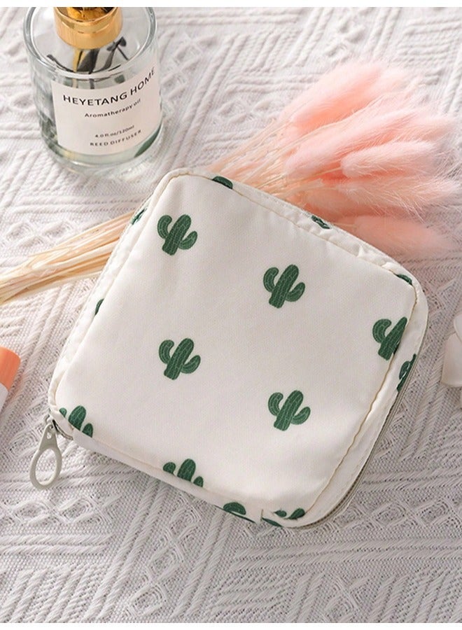 Portable Period Sanitary Pad And Baby Diaper Storage Bag 13 x 13 cm - Image 1