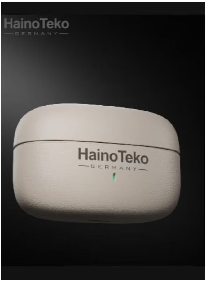 Haino Teko OWS-H5 Wireless Bluetooth Earphones in White with High-Quality Sound, Super Clear Microphone, Smart Touch Controls, Long Battery Life – Comfortable & Stylish In-Ear Earbuds for Music, Calls, Gym & Daily Use – Compatible with Android Phones, Tablets & All Bluetooth Devices  - Image 2
