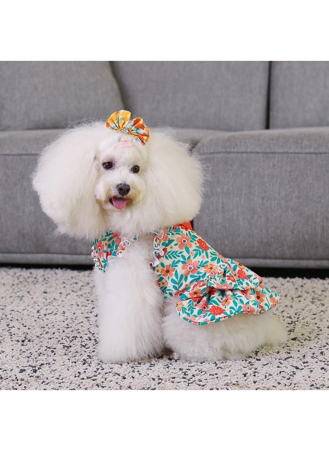 CuteBone - CuteBone Dog Dress Girl Puppy Double Layers Skirt Cat Outfit Pet Clothes for Small Dogs Costume Birthday Gift DR27S - Image 1