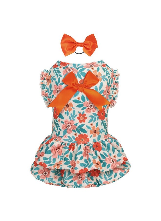 CuteBone - CuteBone Dog Dress Girl Puppy Double Layers Skirt Cat Outfit Pet Clothes for Small Dogs Costume Birthday Gift DR27S - Image 1