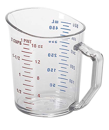 Cambro Camwear 1-Pint Polycarbonate Measuring Cup, Clear (50MCCW135) - Image 5