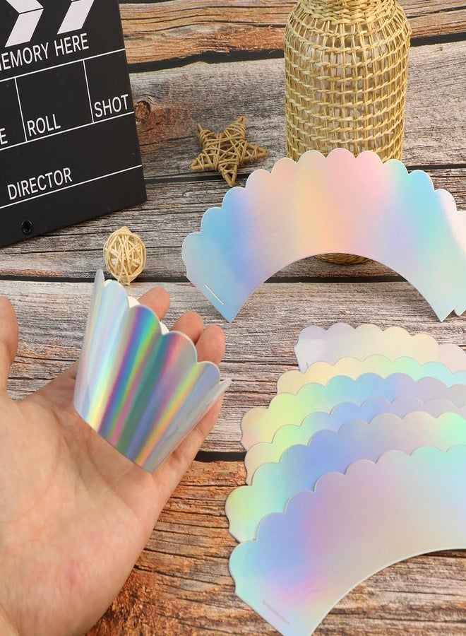 LCJAOF Colourful Rainbow Cupcake Liners - 48Pcs Cupcake Baking Cups Food Grade Greaseproof Paper Muffin Liners for Birthday Party and Wedding Decoration Cupcake Wrappers - Image 4