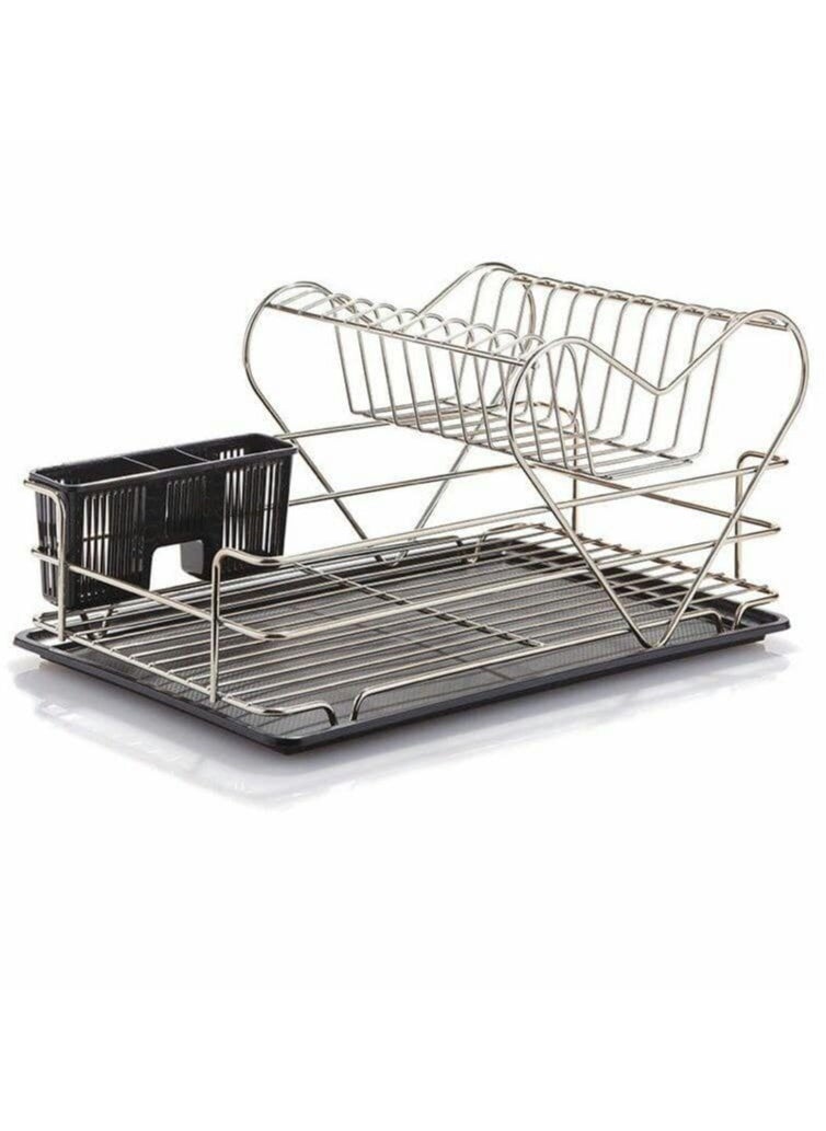 Tiba American model full metal kitchen dish drainer with scratch-resistant gold plating and anti-rust  - Image 1