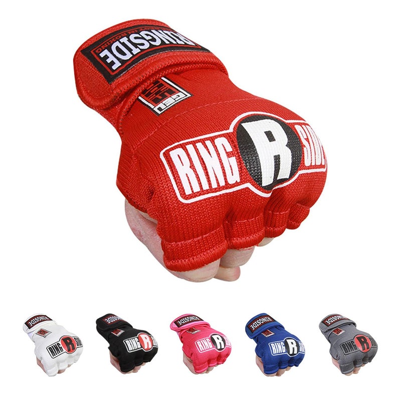 Ringside Quick Wrap Gel Shock MMA Boxing Hand Wraps, Large/Xlarge, Red - Image 1