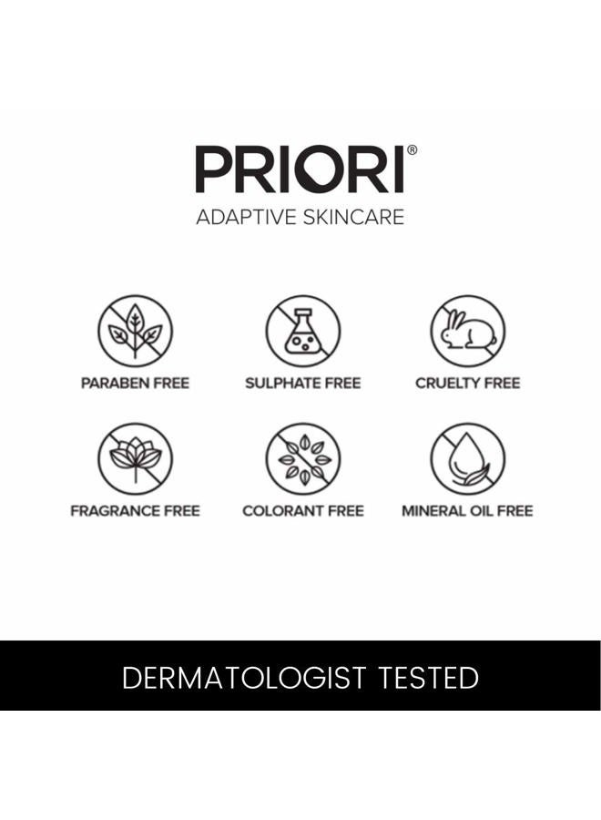 PRIORI Skincare Gel Perfector Face Treatment for Acne, Blemishes, Oily Skin, Blackheads, Shine, Wrinkles Oil Control Salicylic, Lactic Acid, Vitamins A, C, E Fragrance Free 1 fl oz - Image 5