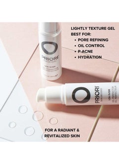 PRIORI Skincare Gel Perfector Face Treatment for Acne, Blemishes, Oily Skin, Blackheads, Shine, Wrinkles Oil Control Salicylic, Lactic Acid, Vitamins A, C, E Fragrance Free 1 fl oz  - Image 2