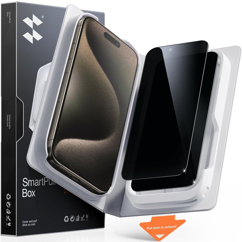 سمارت ديفل SMARTDEVIL 2 Pack MyView Privacy for iPhone 15 Pro Screen Protector - Image 1
