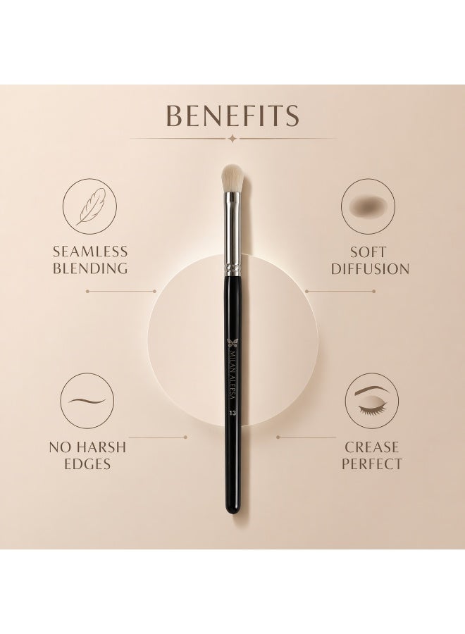 Precision Eyeshadow Blending Brush – Small Detail Eye Makeup Brush for Crease, Outer Corner & Controlled Blending, Soft Dense Bristles for Smooth Eyeshadow Application - Image 3