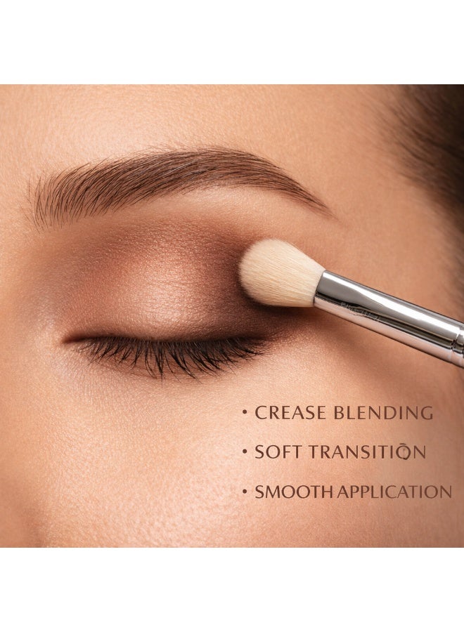 Precision Eyeshadow Blending Brush – Small Detail Eye Makeup Brush for Crease, Outer Corner & Controlled Blending, Soft Dense Bristles for Smooth Eyeshadow Application - Image 2