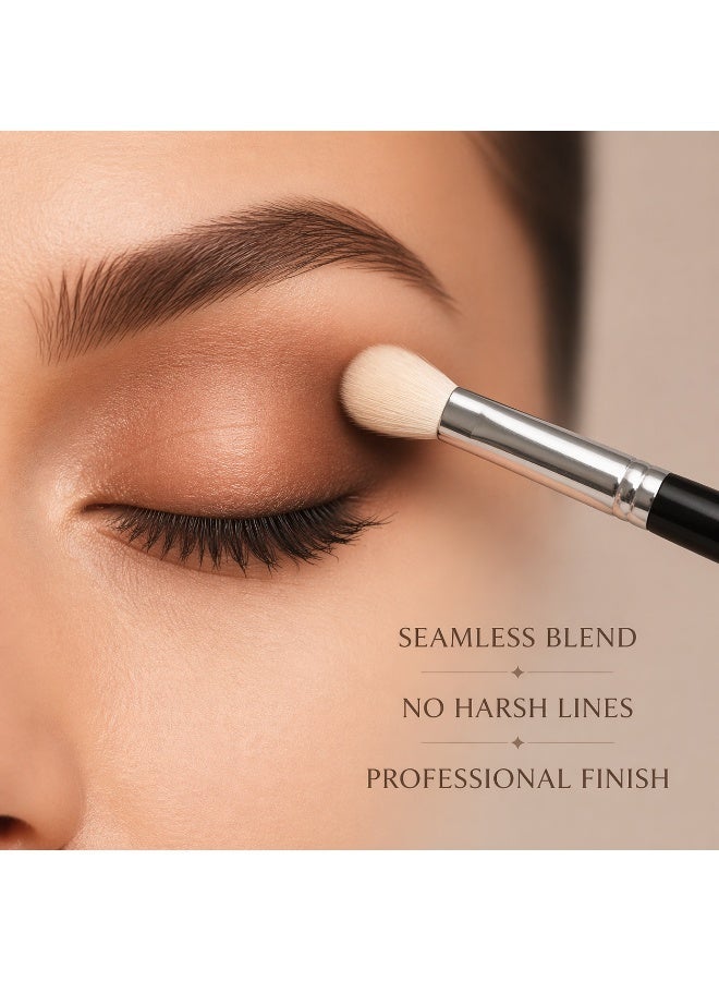 Precision Eyeshadow Blending Brush – Small Detail Eye Makeup Brush for Crease, Outer Corner & Controlled Blending, Soft Dense Bristles for Smooth Eyeshadow Application - Image 4
