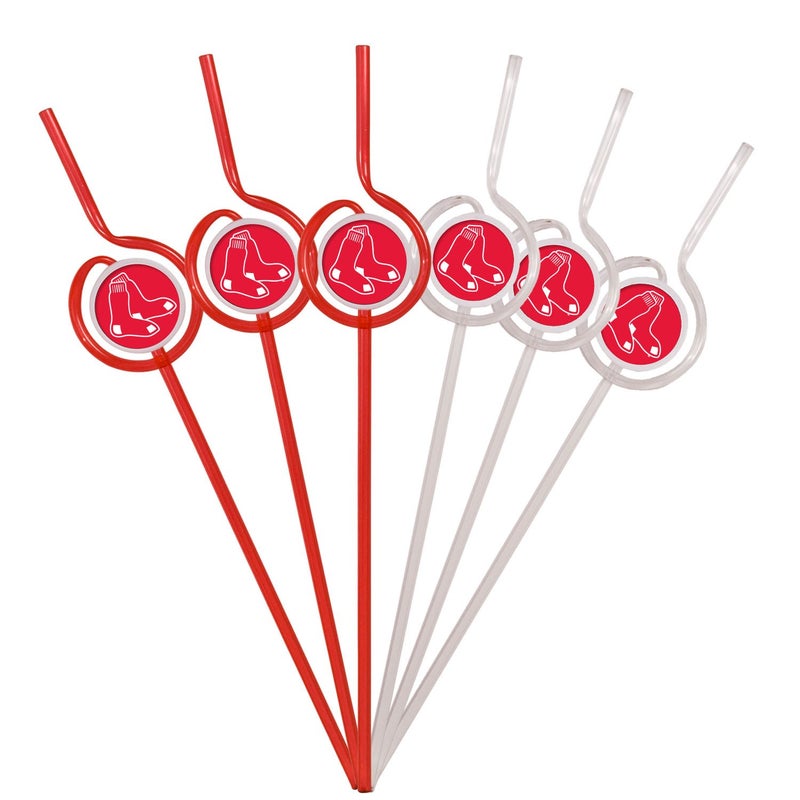 MLB Boston Red Sox Six Pack Team Sip Sport Straws
