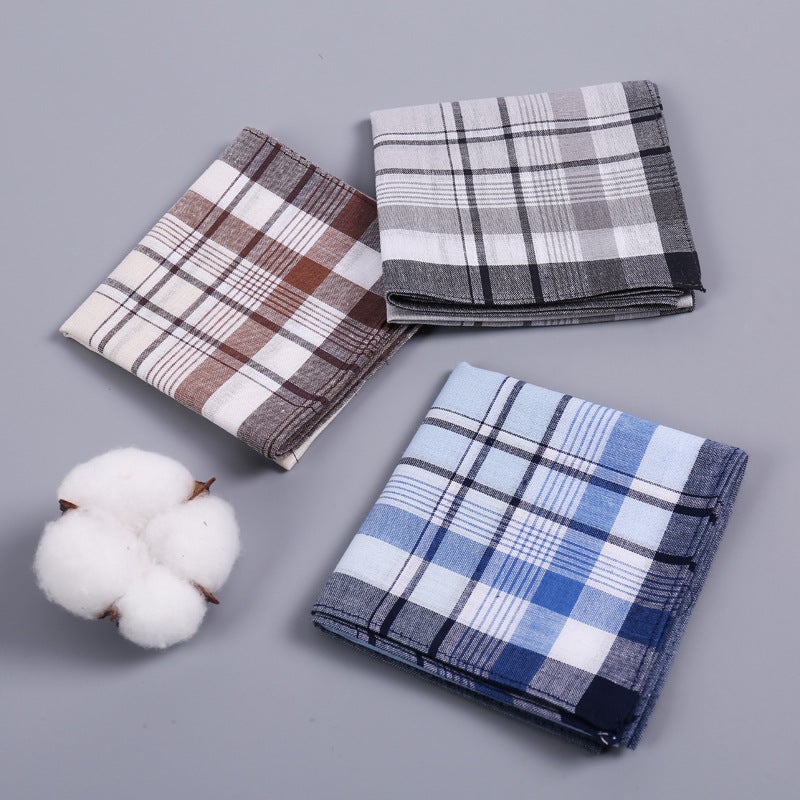 New Handkerchief Cotton Sweat-Absorbent Towel Men'S Handkerchief Cotton Small Towel Square Towel Handkerchief Towel - Image 3