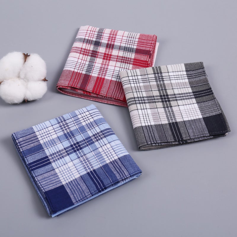 New Handkerchief Cotton Sweat-Absorbent Towel Men'S Handkerchief Cotton Small Towel Square Towel Handkerchief Towel - Image 2