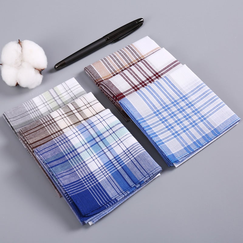 New Handkerchief Cotton Sweat-Absorbent Towel Men'S Handkerchief Cotton Small Towel Square Towel Handkerchief Towel - Image 4