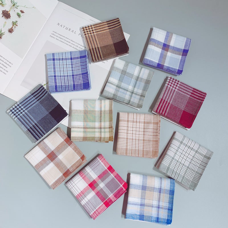 New Handkerchief Cotton Sweat-Absorbent Towel Men'S Handkerchief Cotton Small Towel Square Towel Handkerchief Towel - Image 5