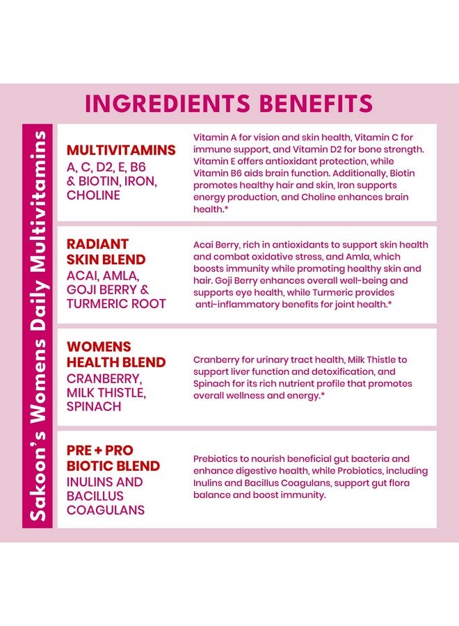 Sakoon nutrition Halal Women's Full Spectrum Multivitamin Gummies with Probiotics & Prebiotics - Complete Daily Wellness Support, Immune & Digestive Health - Vegan, Non-GMO, Delicious Fruit Flavor! - Image 5