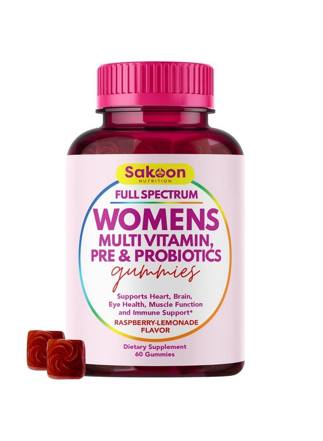 Sakoon nutrition Halal Women's Full Spectrum Multivitamin Gummies with Probiotics & Prebiotics - Complete Daily Wellness Support, Immune & Digestive Health - Vegan, Non-GMO, Delicious Fruit Flavor! - Image 1