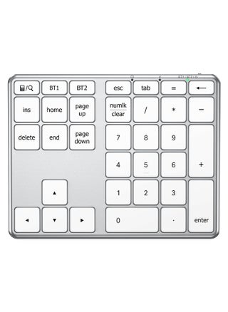 iClever Number Pad for Laptop, Bluetooth Number Pad, USB-C Charge, Aluminum Build, Multi-Device Wireless Number pad for Data Entry, Compatible with Mac, iMac, Tablet, Laptop, PC Desktop - pzsku/Z04D6410E473D815EEE1DZ/45/1749373413/43239b09-d419-4073-8cf3-554be3f19708