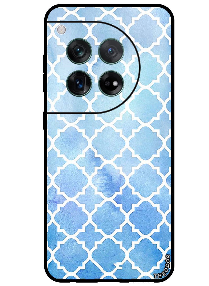 Theodor Protective Case Anti Scratch Shock Proof Bumper Cover For OnePlus 12 White Strokes - Image 1