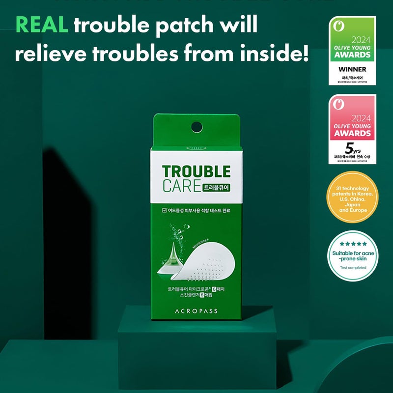 Acropass Trouble Care Microcone Acne Patch for Early Stage Pimple and Zits - Hydrocolloid, Niacimide Pimple Spot Treatment (Regular Size - 6count) - Image 4