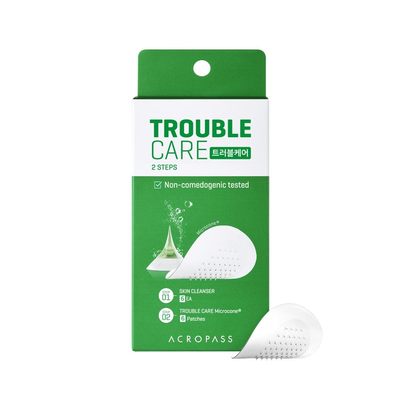Acropass Trouble Care Microcone Acne Patch for Early Stage Pimple and Zits - Hydrocolloid, Niacimide Pimple Spot Treatment (Regular Size - 6count) - Image 1