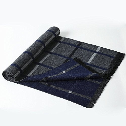 OHAYOMI Mens Scarves Winter Warm Fashion Formal Classic Long Soft Scarf for Men Holiday Gift - Image 3